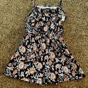 Girls ruffle trim romper